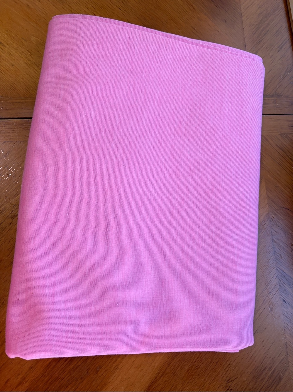 Fabric, 64” x 80”, Pink Polyester Blend Jersey Knit